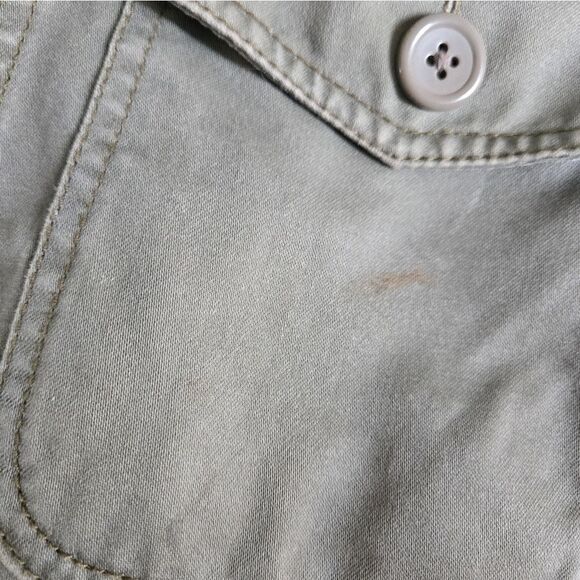 J. CREW Vintage Olive Green Utility Shirt Jacket - Picture 7 of 8